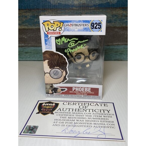 Funko Pop! Vinyl Ghostbusters Phoebe McKenna Grace Signed Autographed COA - Picture 1 of 10